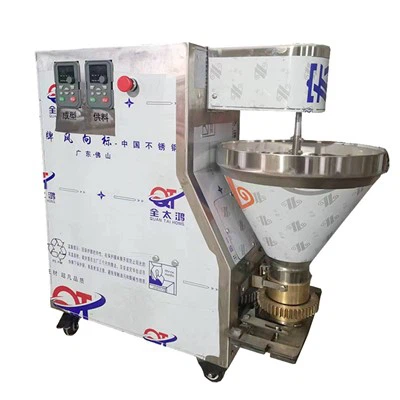 Reguliuojamo greičio kotletų formavimo mašina